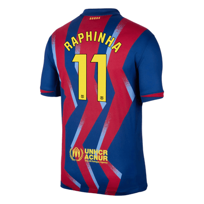Camiseta Raphinha #11 Barcelona 2025/26 Cuarta Equipación - Versión Hincha