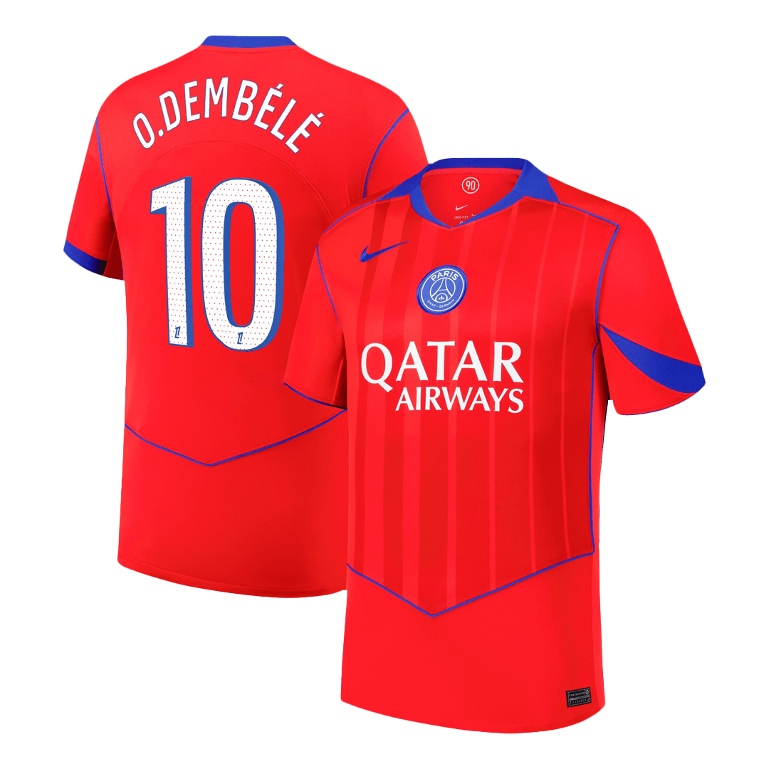 Camiseta O. Dembélé #10 PSG 2025/26 Tercera Equipación - Versión Hincha
