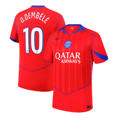 Camiseta O. Dembélé #10 PSG 2025/26 Tercera Equipación - Versión Hincha