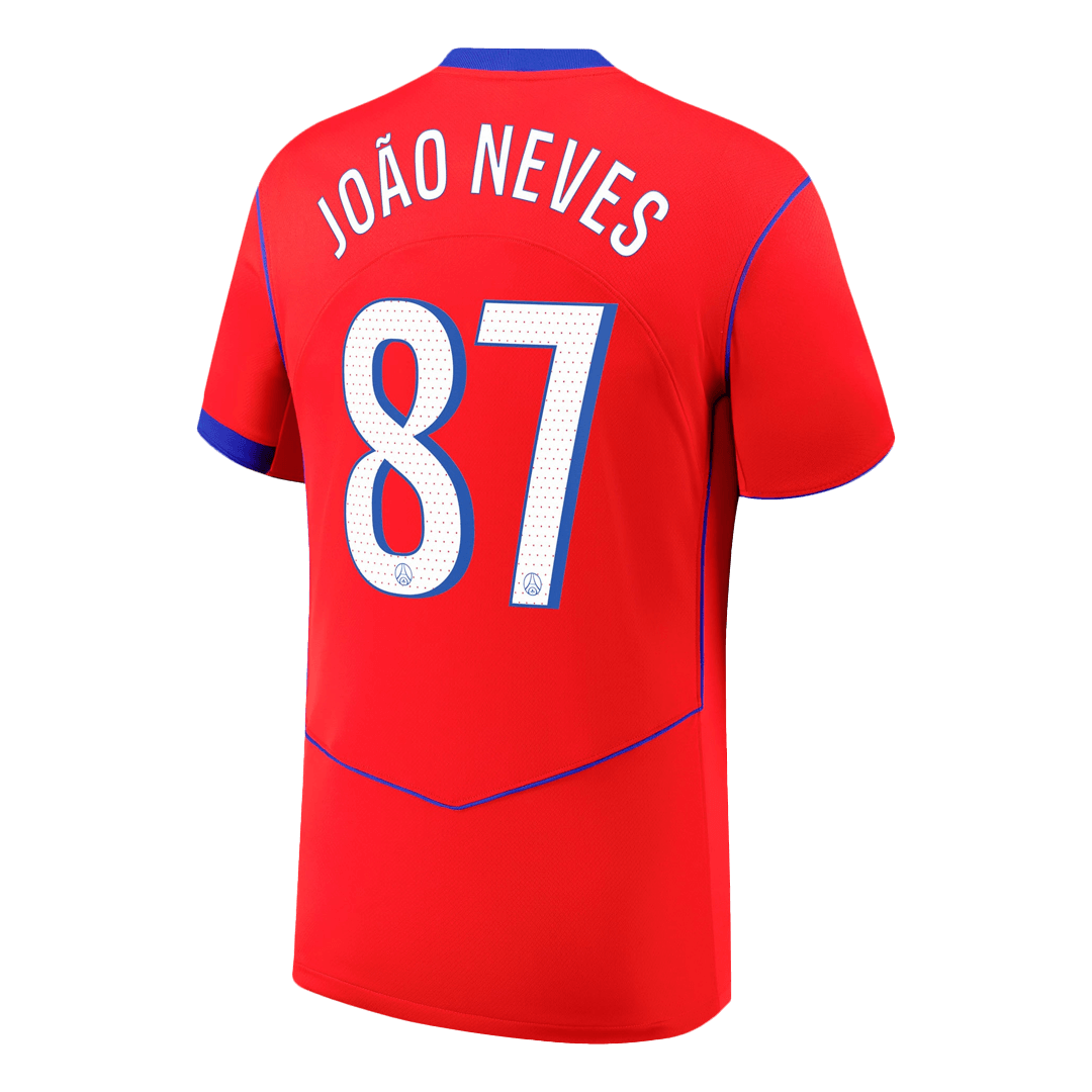 Camiseta João Neves #87 PSG 2025/26 Tercera Equipación - Versión Hincha - Vista 7