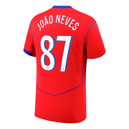 Camiseta João Neves #87 PSG 2025/26 Tercera Equipación - Versión Hincha - Vista 7