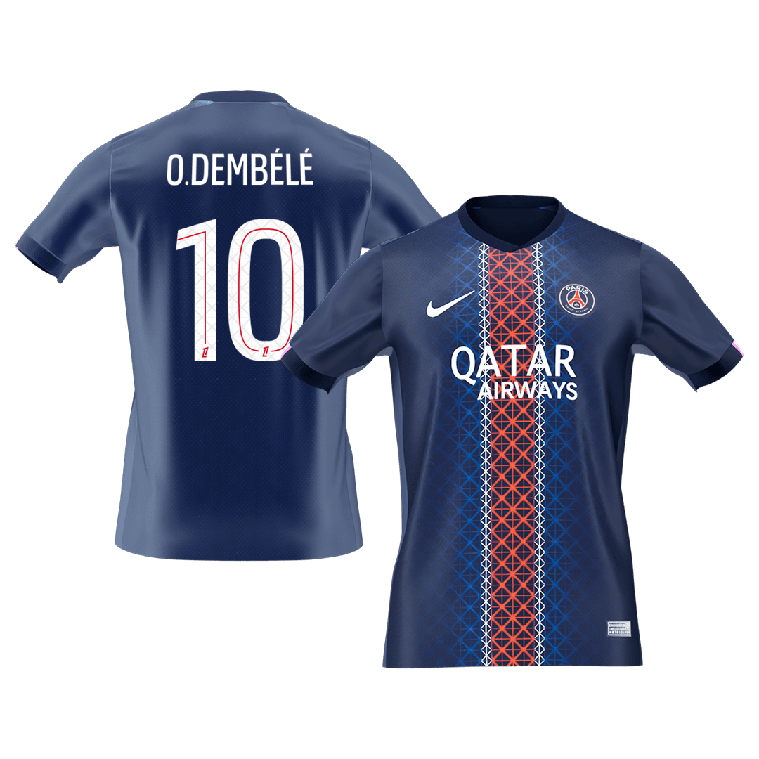 Camiseta O. Dembélé #10 PSG 2025/26 Primera Equipación - Versión Hincha (Calidad Premium)