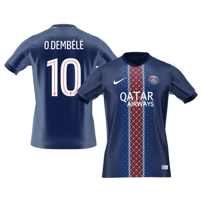Camiseta O. Dembélé #10 PSG 2025/26 Primera Equipación - Versión Hincha (Calidad Premium)