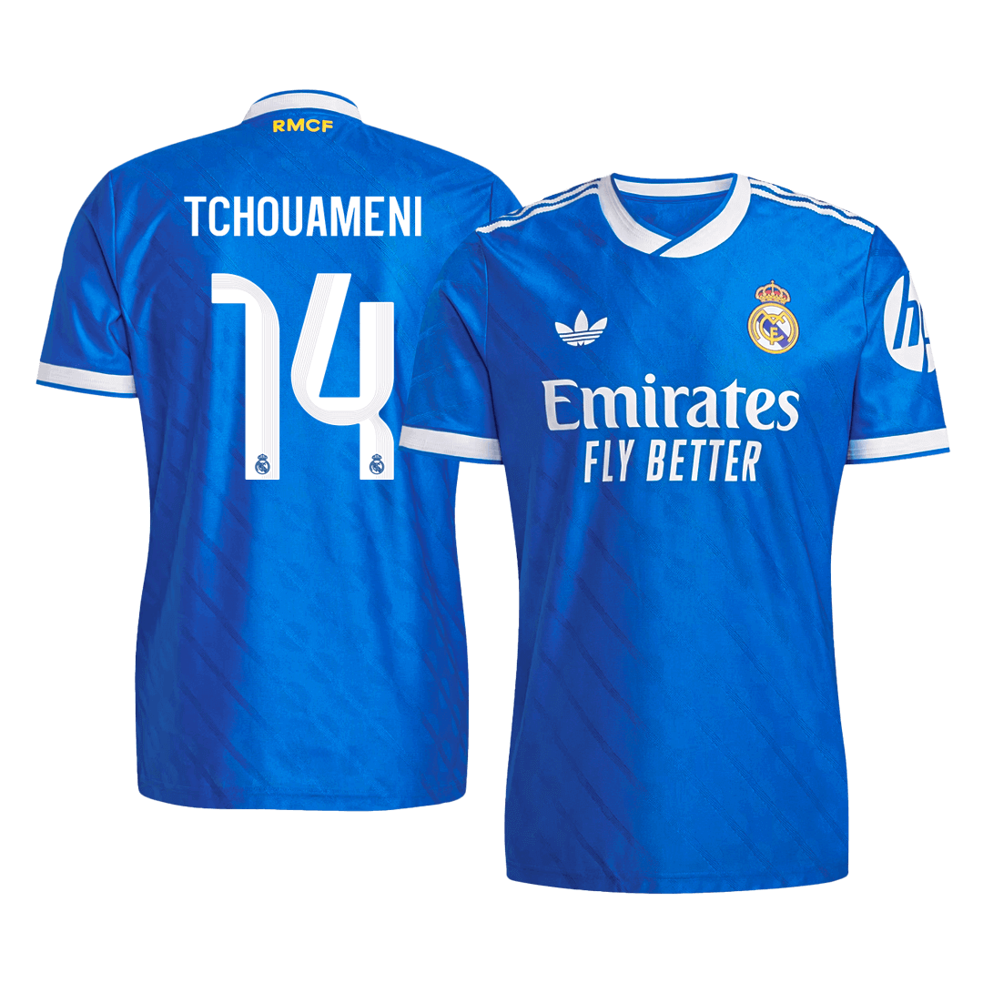 Camiseta Auténtica Tchouameni #14 Real Madrid 2025/26 Tercera Equipación - Versión Jugador
