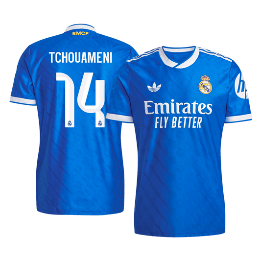 Camiseta Auténtica Tchouameni #14 Real Madrid 2025/26 Tercera Equipación - Versión Jugador