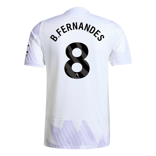 Camiseta Auténtica B. Fernandes #8 Manchester United 2025/26 Segunda Equipación - Versión Jugador