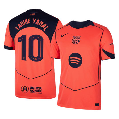 UCL Camiseta Lamine Yamal #10 Barcelona 2025/26 Tercera Equipación - Versión Hincha