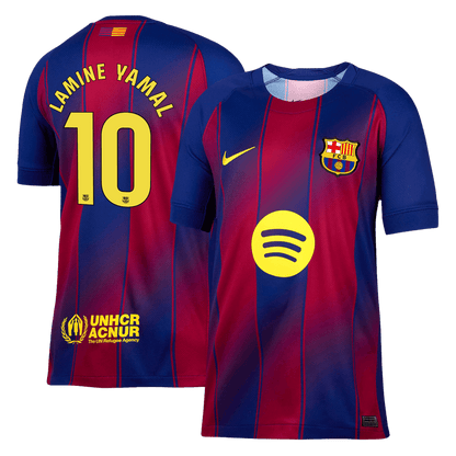 Camiseta Lamine Yamal #10 Barcelona 2025/26 Primera Equipación - Versión Hincha