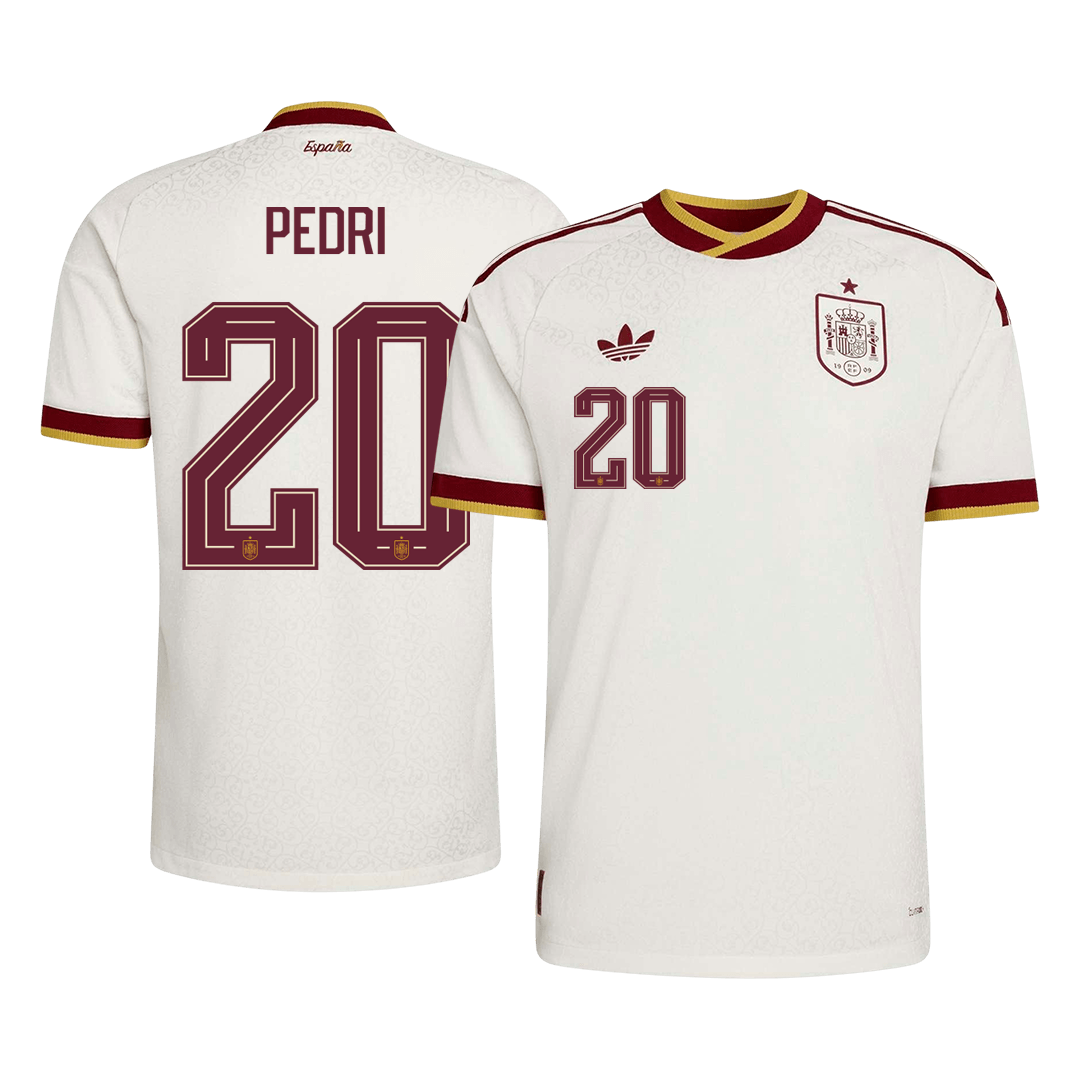Camiseta Auténtica Pedri #20 España 2026 Segunda Equipación Copa del Mundo - Versión Jugador