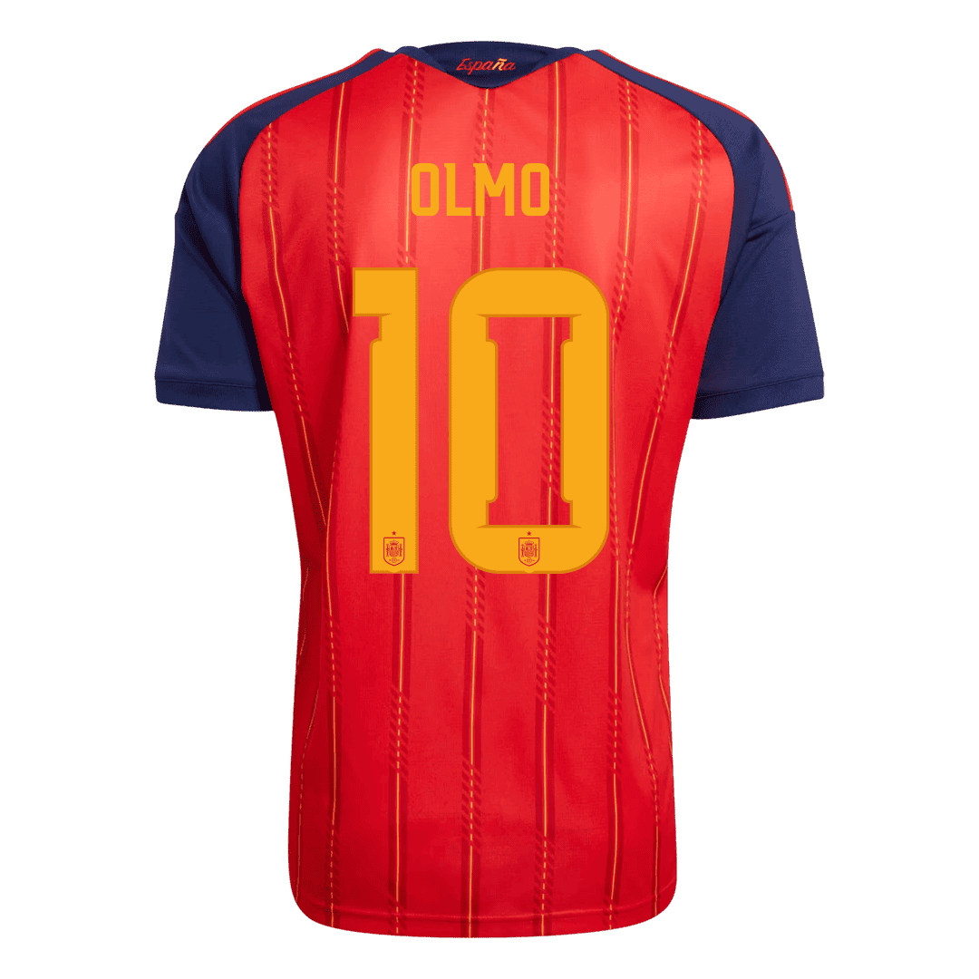 Camiseta OLMO #10 Spain 2026 Primera Equipación Copa del Mundo - Versión Hincha