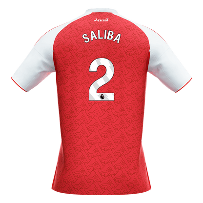 Camiseta Saliba #2 Arsenal 2025/26 Primera Equipación - Versión Hincha (Calidad Premium) - Vista 9
