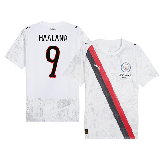 Camiseta Haaland #9 Manchester City 2025/26 Copa Mundial de Clubes Hombre - Versión Hincha