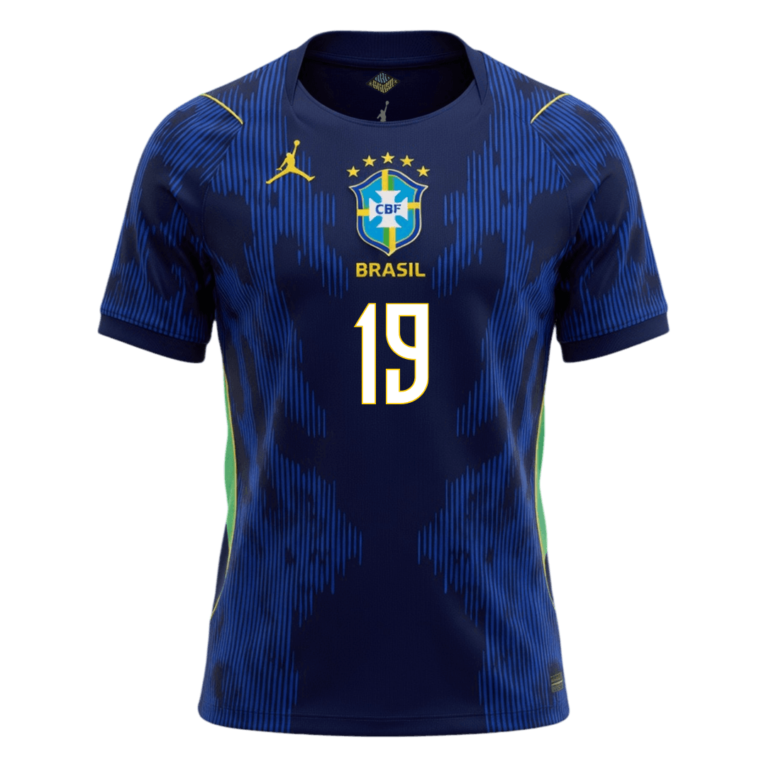 Camiseta Endrick #19 Brasil 2026 Segunda Equipación Copa del Mundo - Versión Hincha - Vista 7