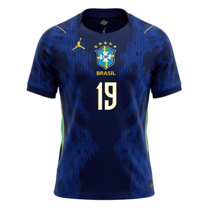 Camiseta Endrick #19 Brasil 2026 Segunda Equipación Copa del Mundo - Versión Hincha - Vista 7