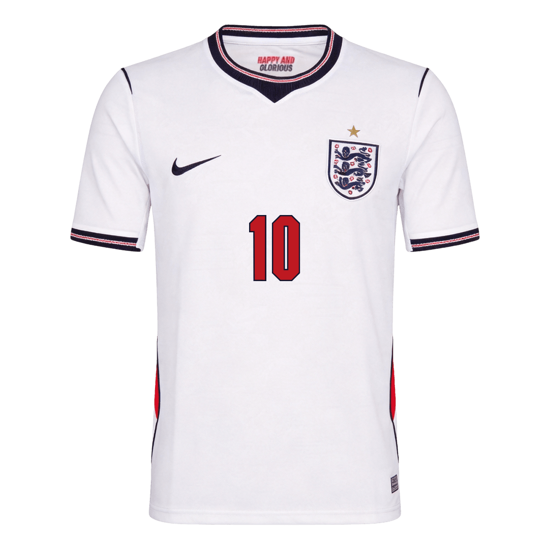 Camiseta Bellingham #10 Inglaterra 2026 Primera Equipación Copa del Mundo - Versión Hincha