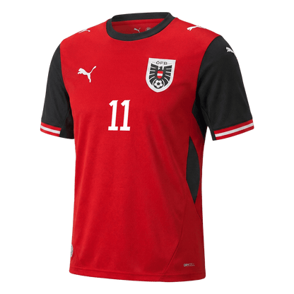 Camiseta Gregoritsch #11 Austria 2026 Primera Equipación Copa del Mundo - Versión Hincha - Vista 9