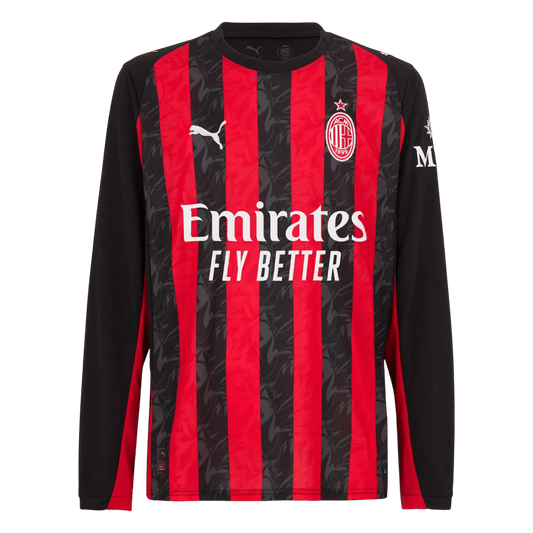 Manga Larga AC Milan 2025/26 Primera Equipación - Versión Hincha